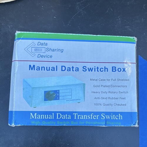 Manual data switch box - data,