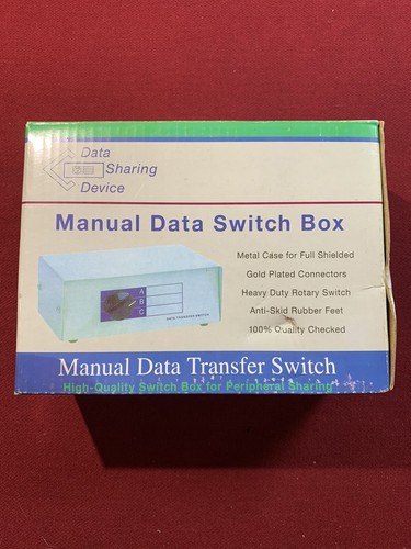 Manual data switch - switch, box